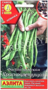 Фасоль лимская Красноцветущая