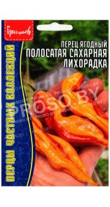 Перец острый ягодный Полосатая сахарная лихорадка