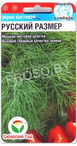 Укроп кустовой Русский размер
