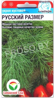 Укроп кустовой Русский размер
