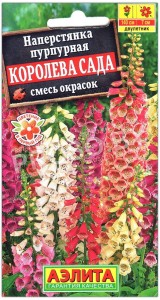 Наперстянка пурпурная Королева сада, смесь