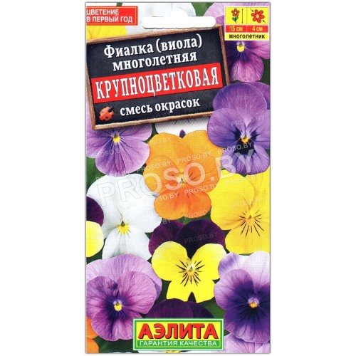Фиалка Крупноцветковая, смесь