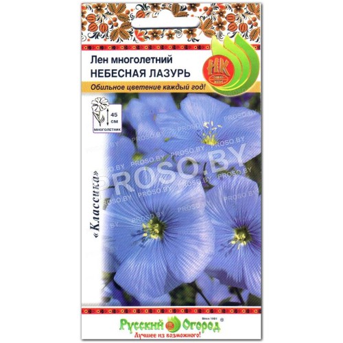 Лен Небесная лазурь, многолетний