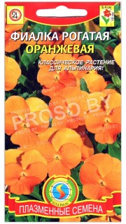 Фиалка рогатая Оранжевая