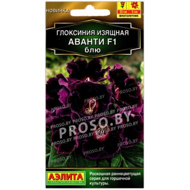 Глоксиния изящная Аванти блю F1