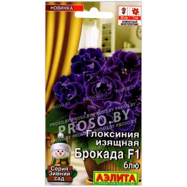 Глоксиния изящная Брокада блю F1