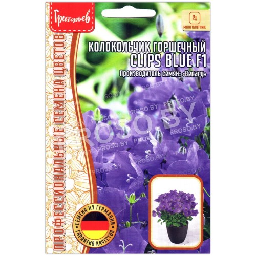 Колокольчик горшечный Clips blue F1