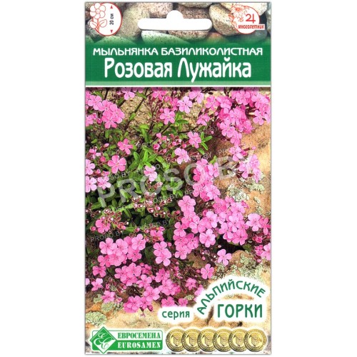 Мыльнянка базиликолистная Розовая лужайка-1
