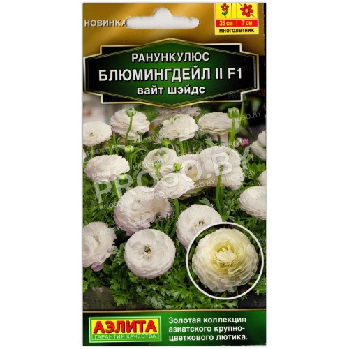 Ранункулюс Блюмингдейл II вайт шэйдс F1