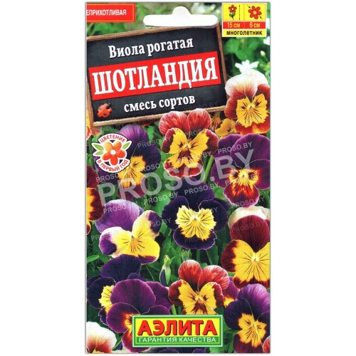 Виола рогатая Шотландия, смесь