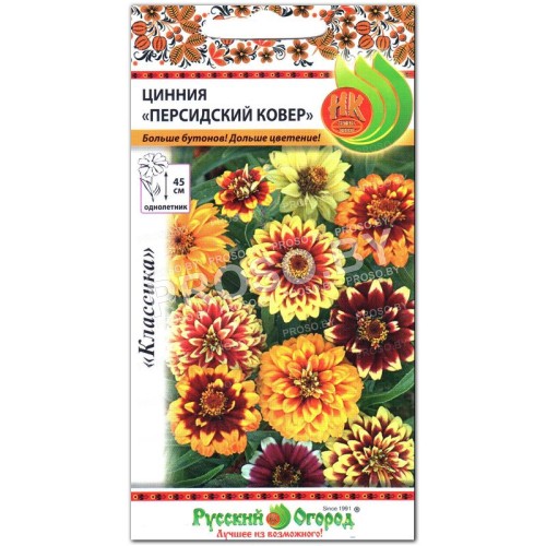 Цинния Персидский ковер, смесь-1