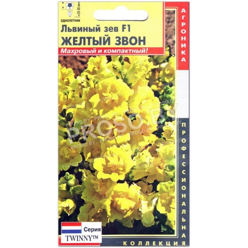 Львиный зев Желтый звон F1, серия Twinny