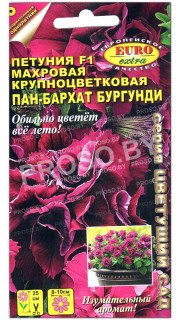 Петуния махровая Пан-бархат бургунди F1