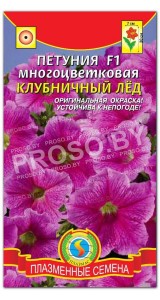 Петуния многоцветковая Клубничный лед F1