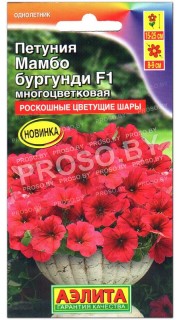 Петуния многоцветковая Мамбо бургунди F1