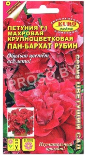 Петуния махровая Пан-бархат Рубин F1