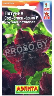 Петуния крупноцветковая Софистика черная F1