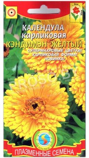 Календула карликовая Кэндимэн желтый