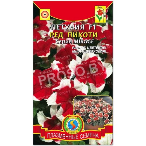 Петуния Ред пикоти F1, серия MIRAGE