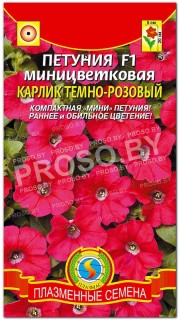 Петуния миницветковая Карлик темно-розовый F1