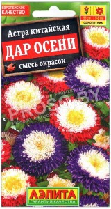 Астра китайская Дар осени, смесь