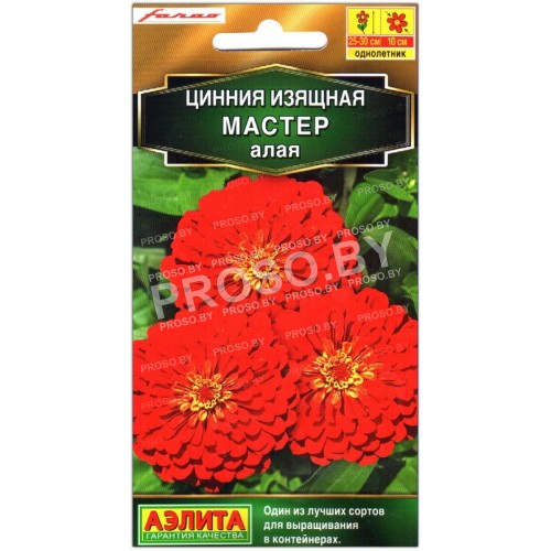 Цинния изящная Мастер алая