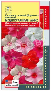 Катарантус розовый ампельный Медитерраниан микс