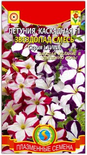 Петуния каскадная Звездопад F1, серия Лавина