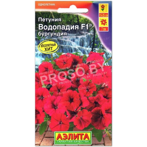 Петуния Водопадия бургундия F1