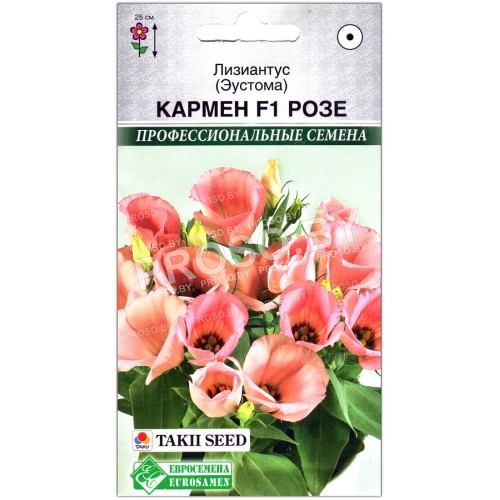 Эустома Кармен роуз (розе) F1, серия Carmen