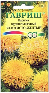 Василек крупноголовчатый Золотисто-желтый