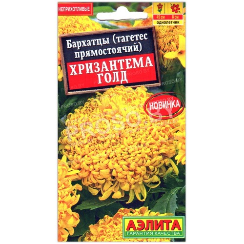 Бархатцы прямостоячие Хризантема голд