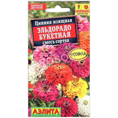Цинния изящная Эльдорадо букетная, смесь