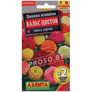 Цинния изящная Вальс цветов, смесь