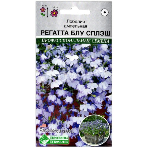 Лобелия ампельная Регатта блю сплэш