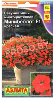 Петуния мини многоцветковая Минибелло красная F1