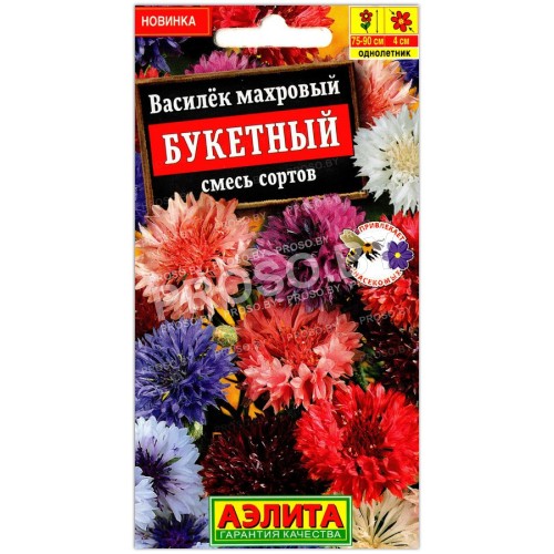Василек махровый Букетный, смесь