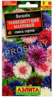 Василек Раннецветущий махровый, смесь