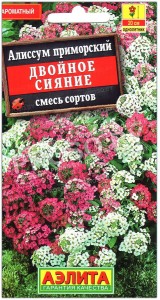 Алиссум приморский Двойное сияние, смесь