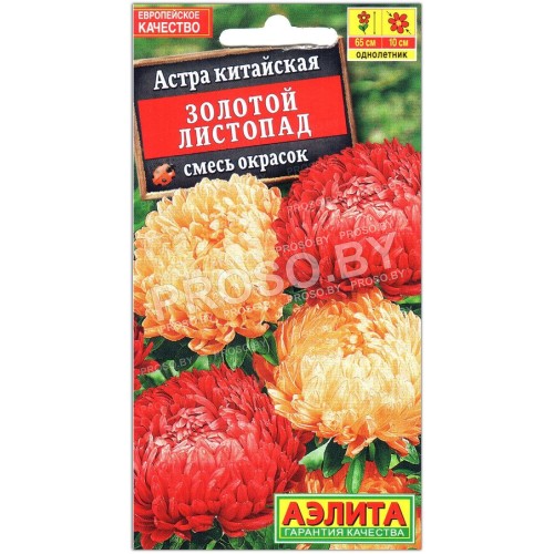 Астра китайская Золотой листопад, смесь