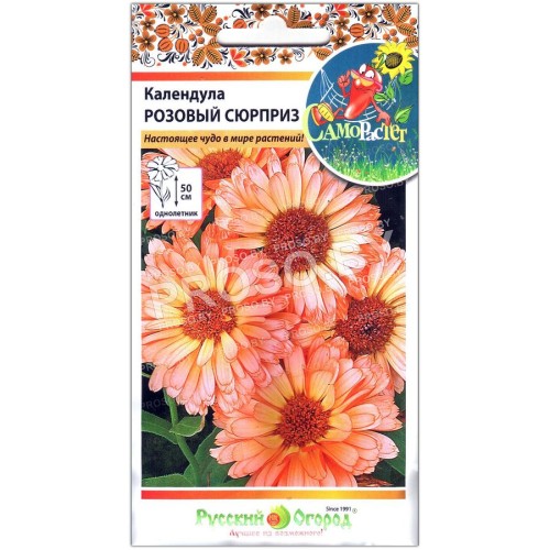 Календула махровая Розовый сюрприз-2