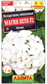 Пеларгония зональная Магия лета белая F2