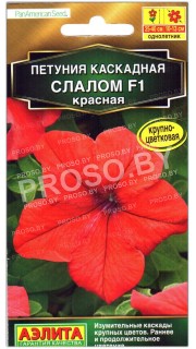 Петуния каскадная Слалом красная F1