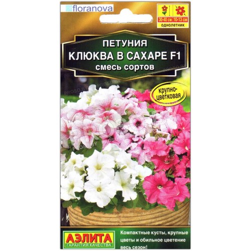 Петуния Клюква в сахаре F1, смесь