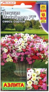 Петуния мини многоцветковая Минибелло F1, смесь