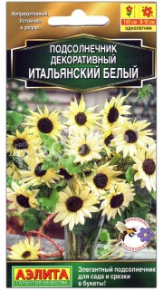 Подсолнечник декоративный Итальянский белый