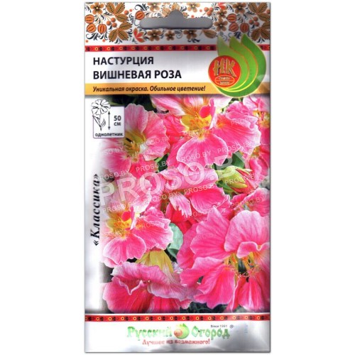 Настурция Вишневая роза