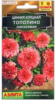 Цинния изящная Тополино лососевая