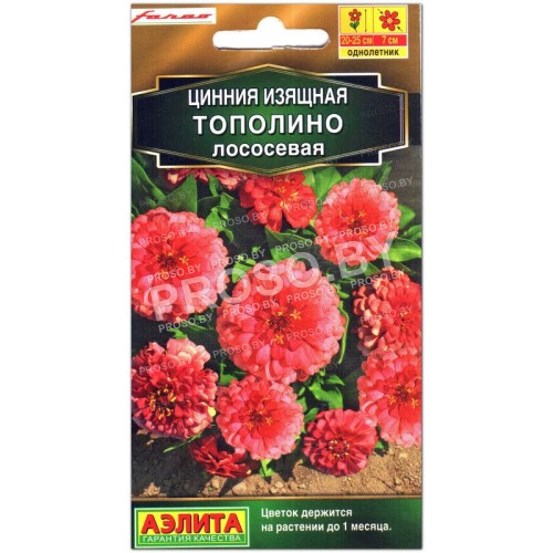 Цинния изящная Тополино лососевая