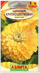 Цинния крупноцветковая Желтая